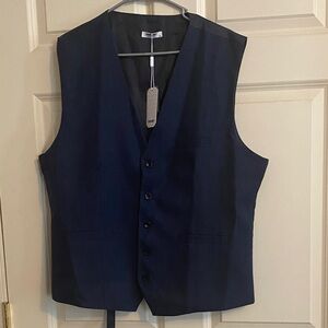 Men's Navy Blue Suit Vest / Waistcoat